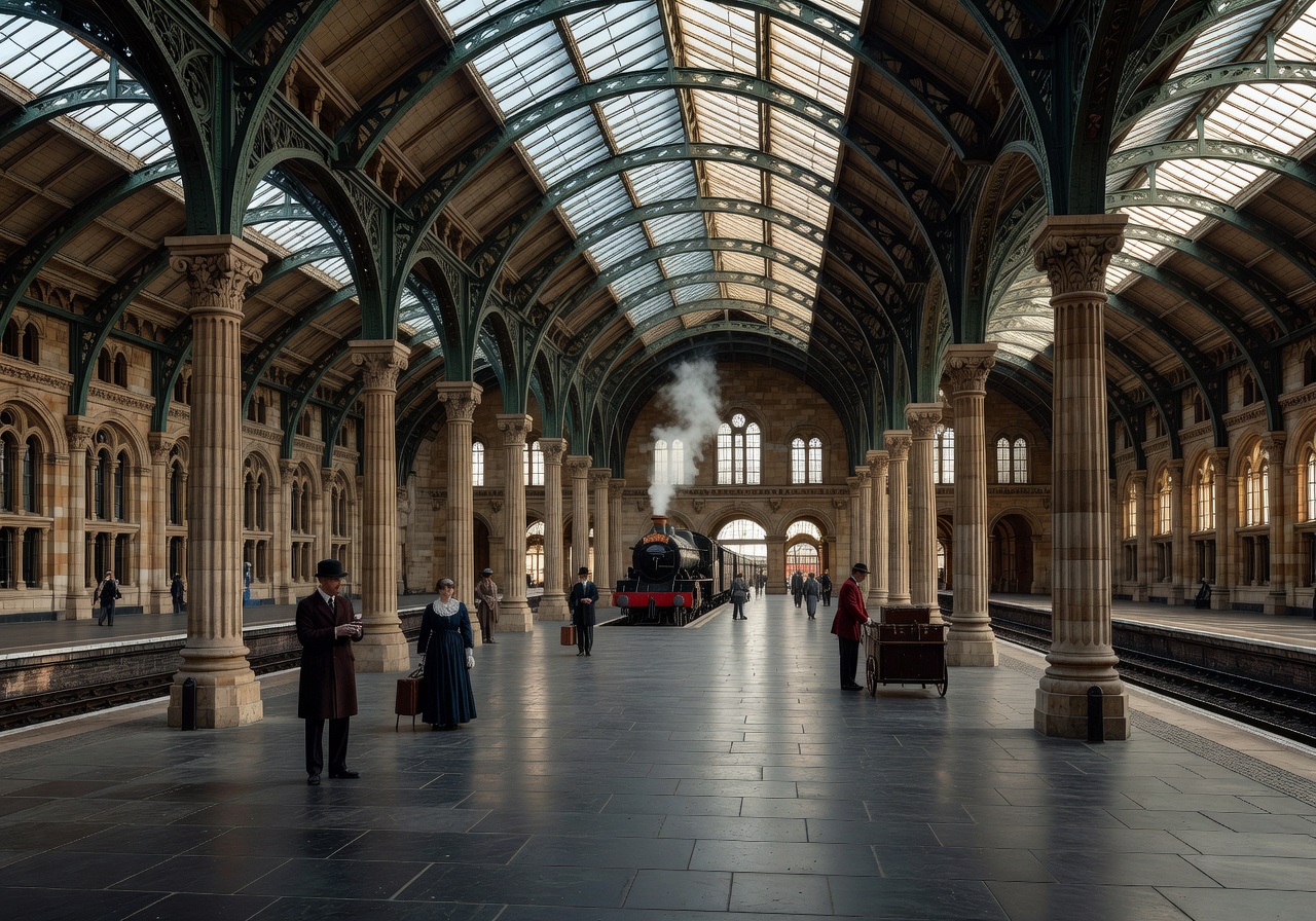 Classic railway station style architecture